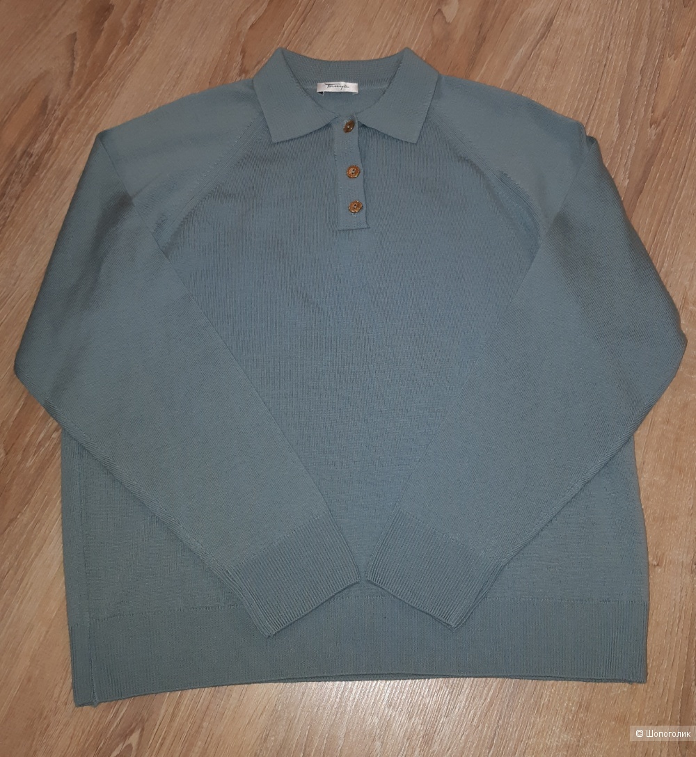 Шерстяной пуловер-поло tanya, размер 46/48/50