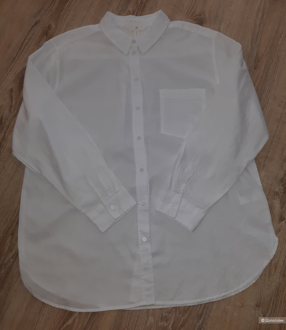 Белая рубашка h&m, размер l