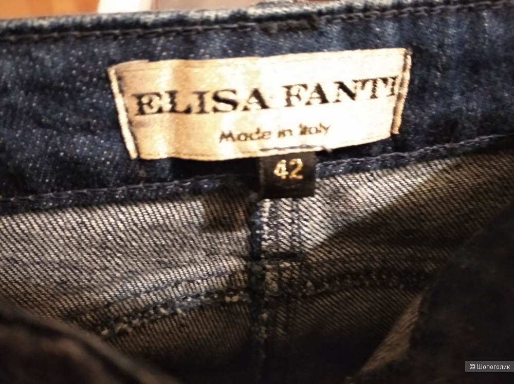 Джинсовые капри Elisa Fanti, 46 размер.