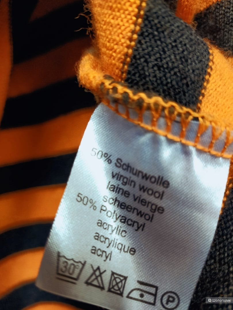 Разноцветный джемпер Kris Fashion, с шерстью, размер 40 ( XS, S, M )