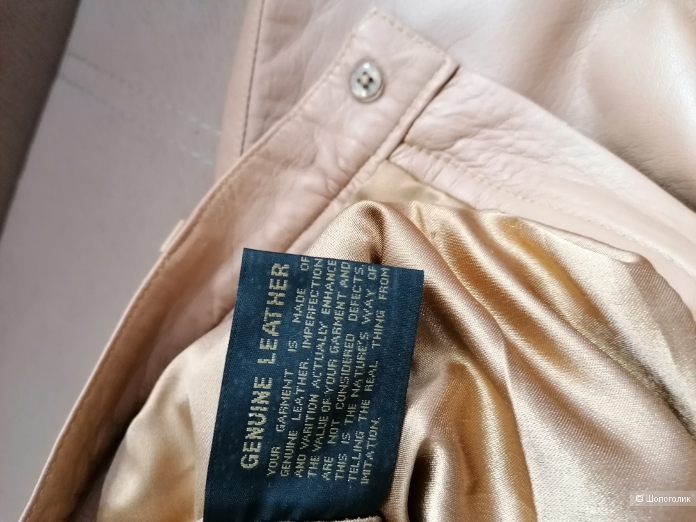 Кожаные брюки Genuine Leather размер 36 евро