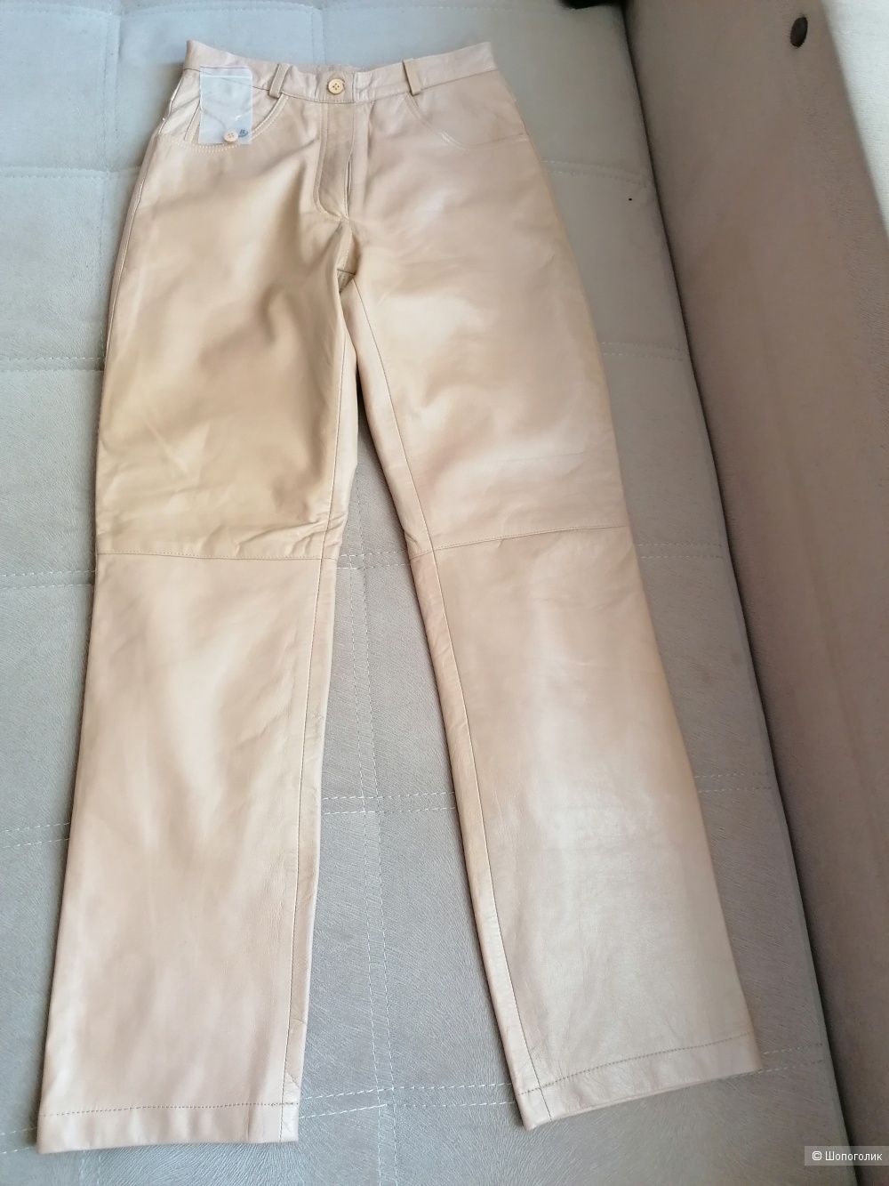 Кожаные брюки Genuine Leather размер 36 евро