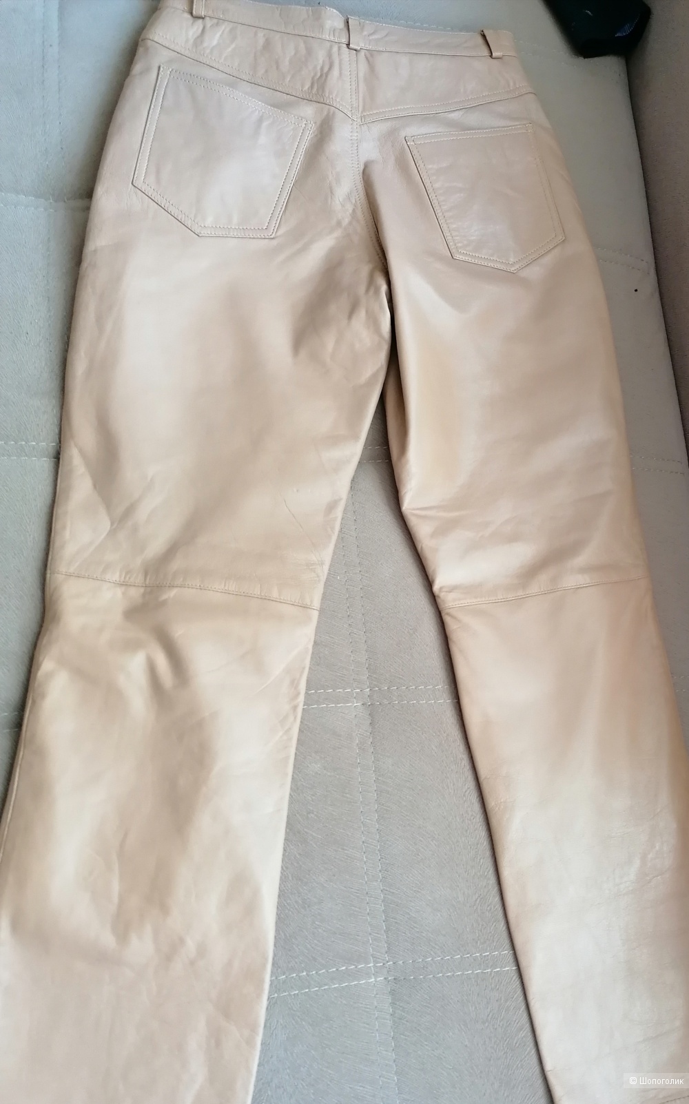 Кожаные брюки Genuine Leather размер 36 евро
