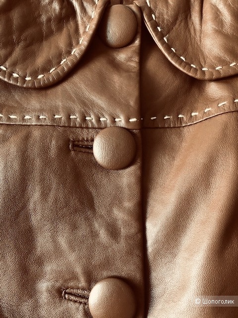 Кожаная куртка H&M,M-L