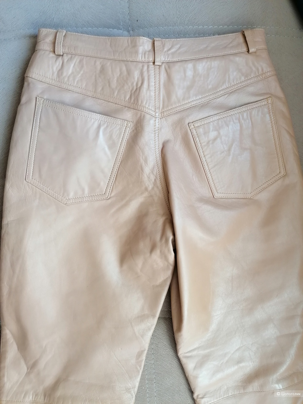 Кожаные брюки Genuine Leather размер 36 евро