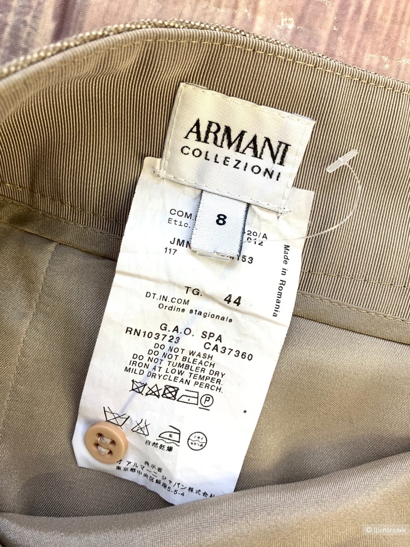 Юбка из шерсти от Armani Collezioni М