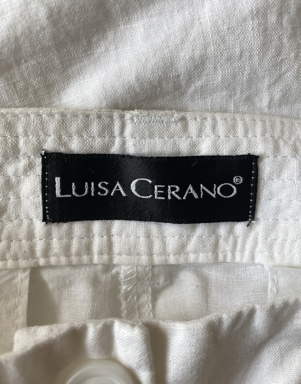 Брюки белые Luisa Cerano размер 48-50
