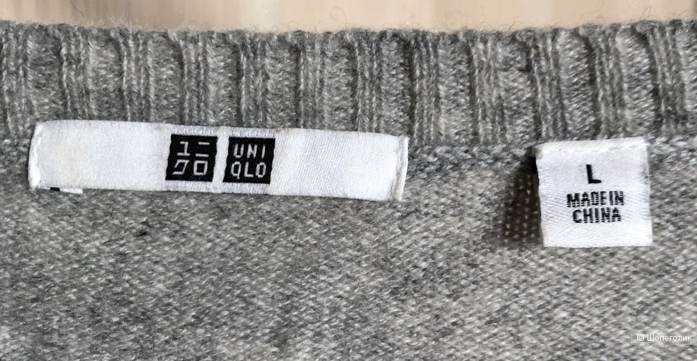 Кашемировый свитер Uniqlo размер L