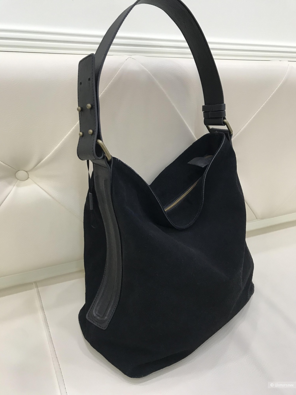 Сумка "Massimo Dutti" замша+кожа.