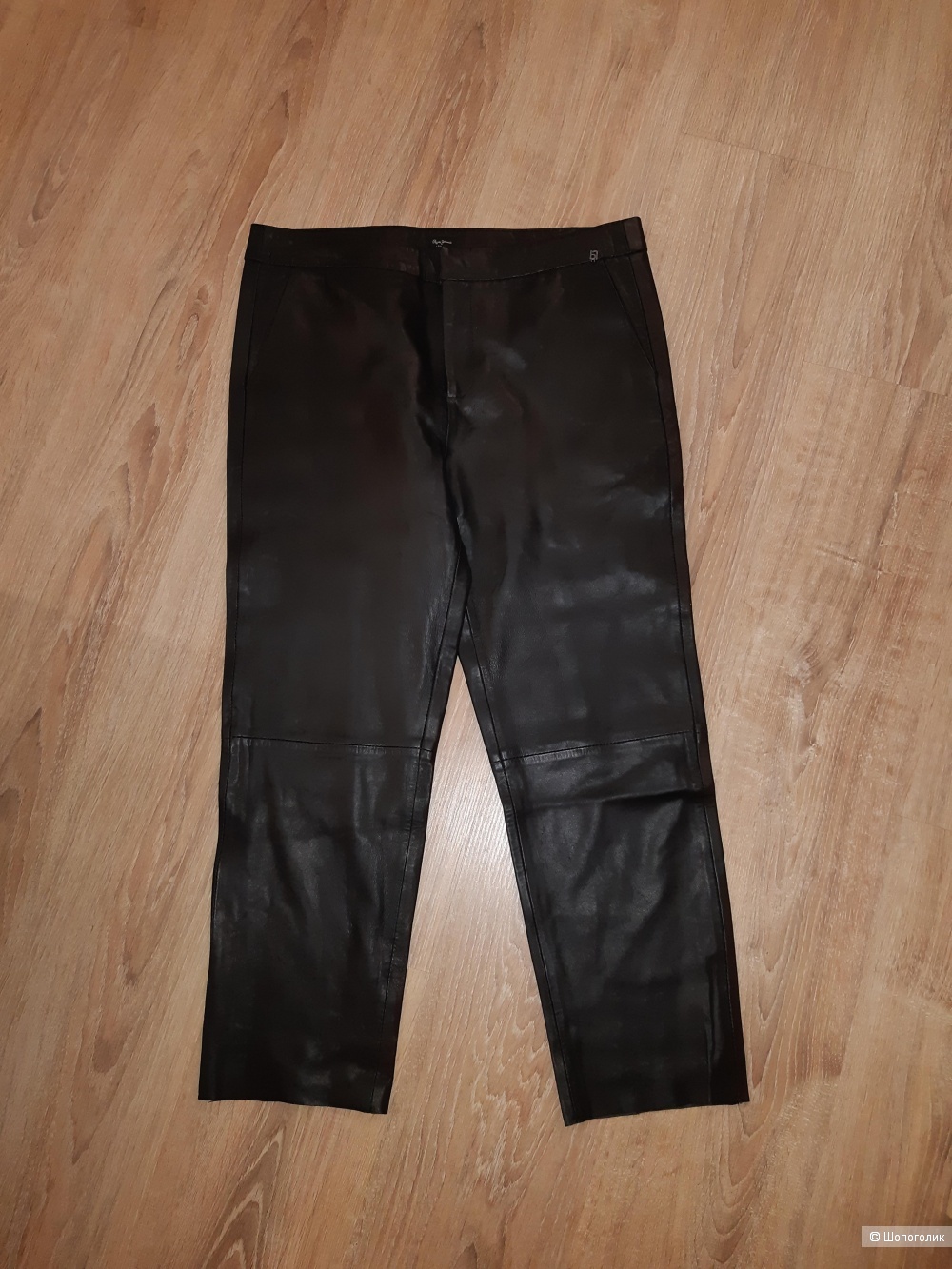 Кожаные брюки pepe jeans, размер 46