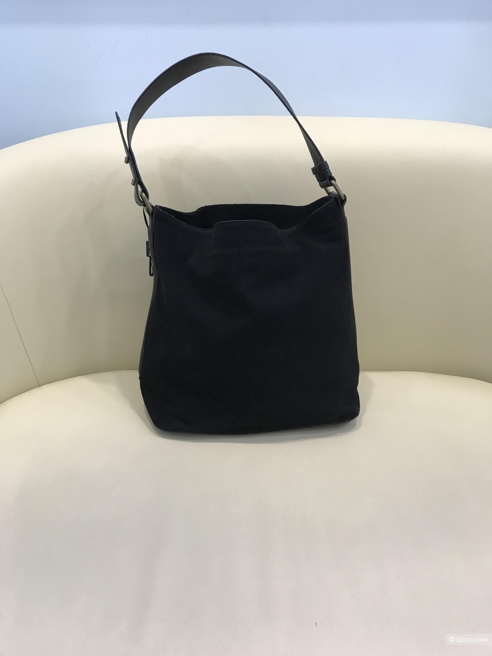 Сумка "Massimo Dutti" замша+кожа.
