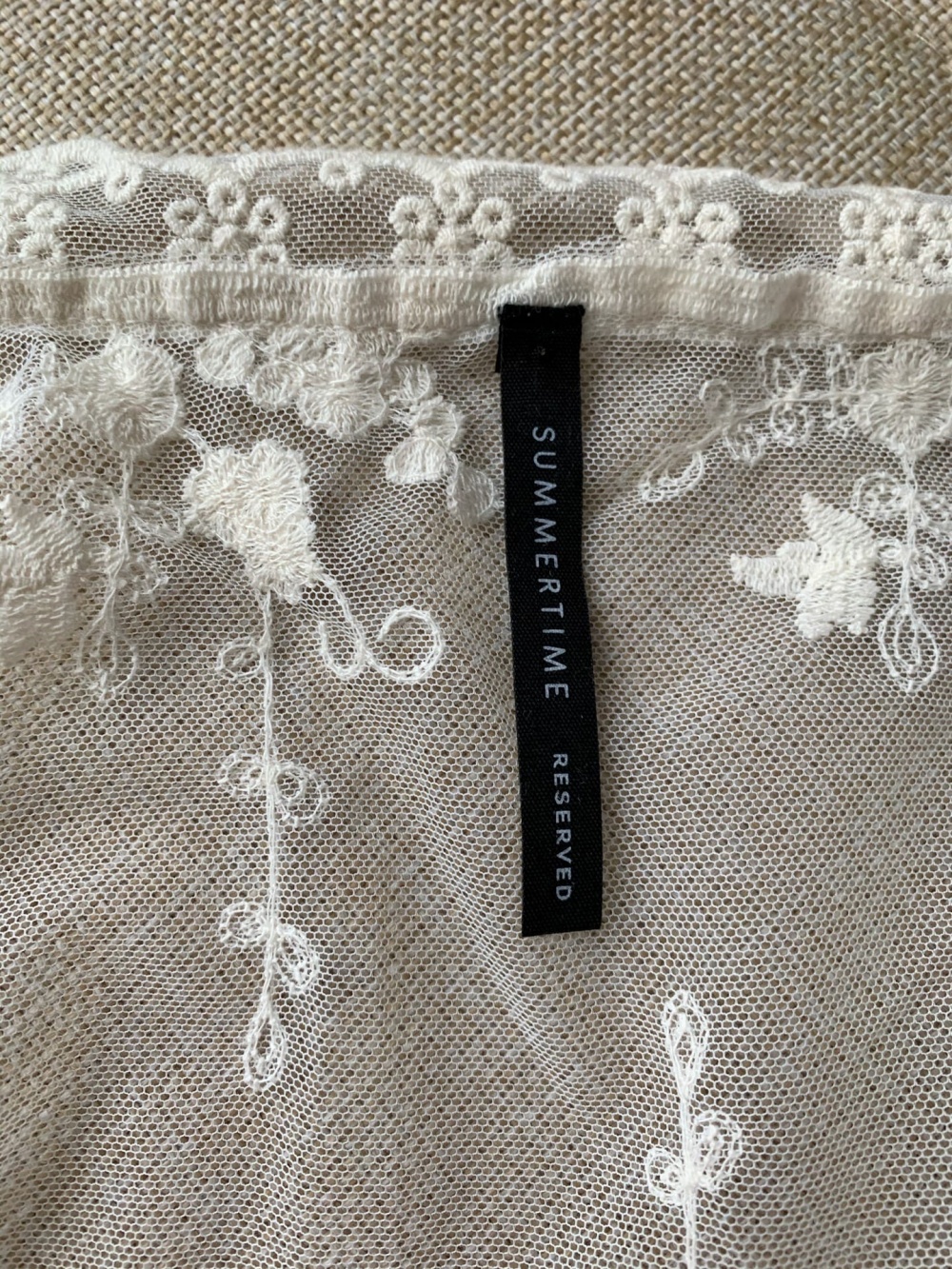 Накидка с вышивкой из хлопка, Reserved, 44