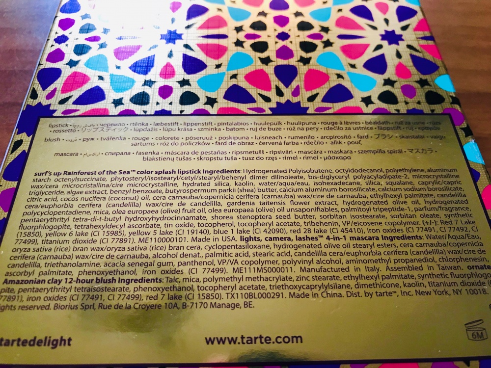Набор косметики Tarte