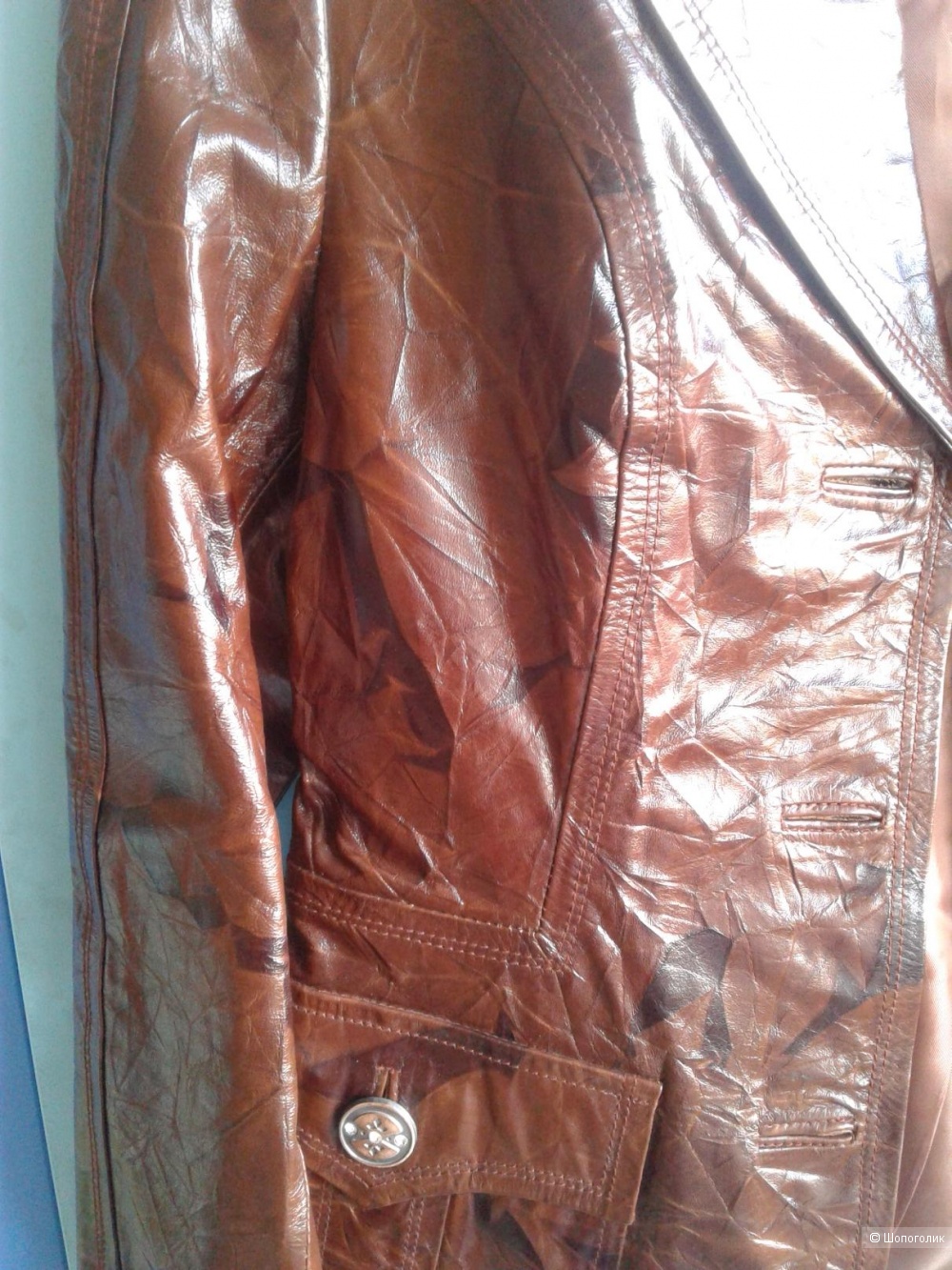 Кожаный жакет CoverDi размер рос. 44-46(48)