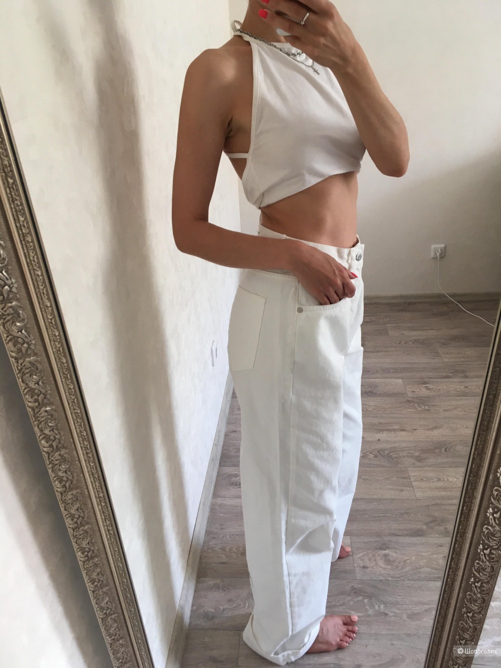 Белые джинсы pull bear 36