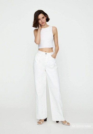 Белые джинсы pull bear 36
