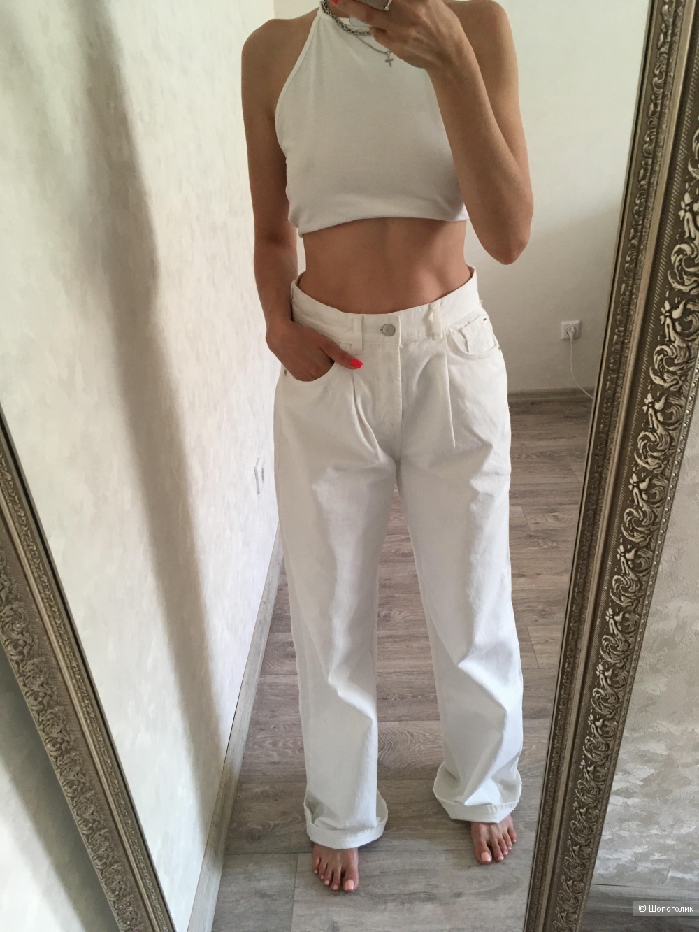 Белые джинсы pull bear 36