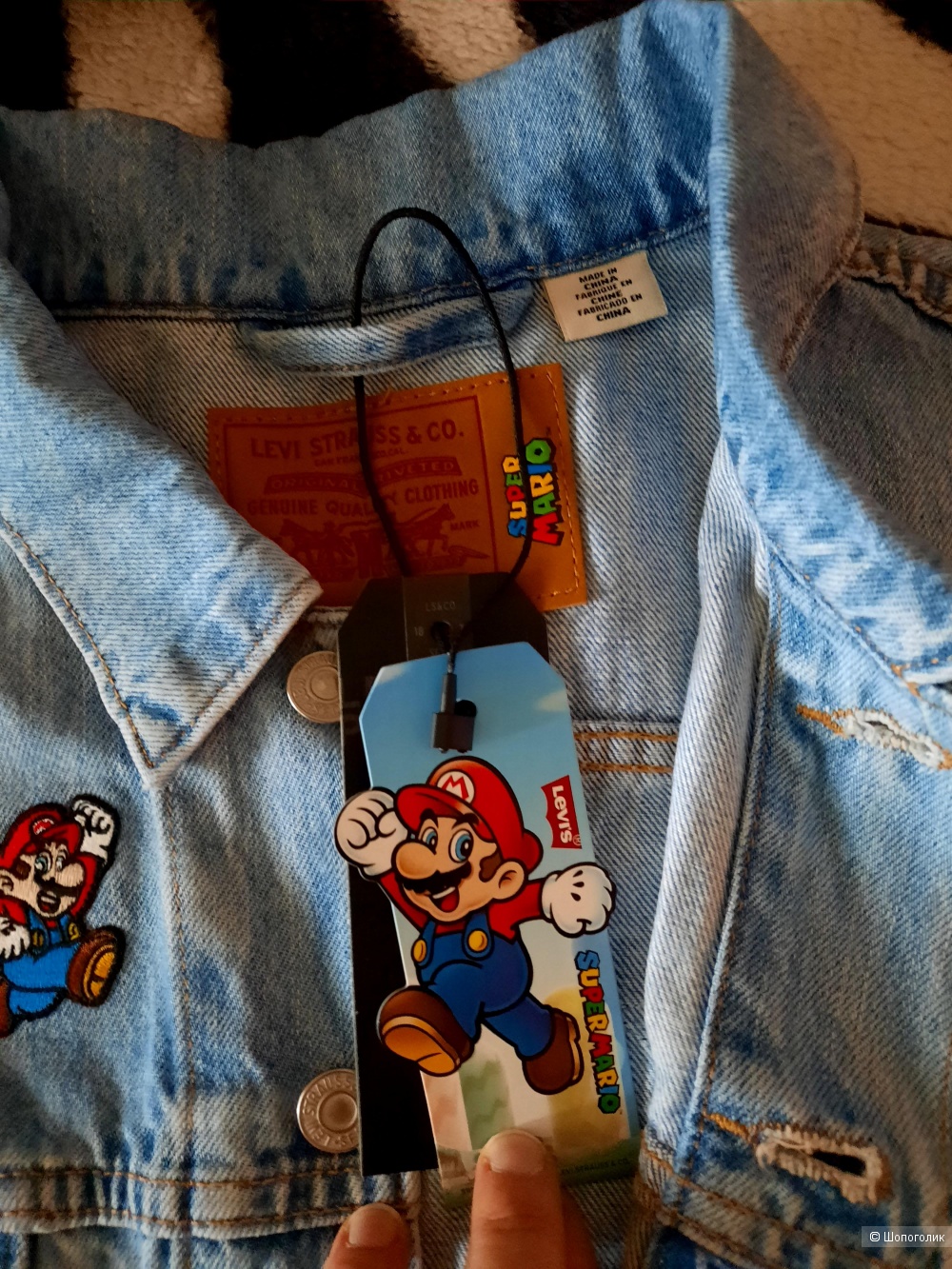 Джинсовая куртка Levi’s X Super Mario, раз.L.