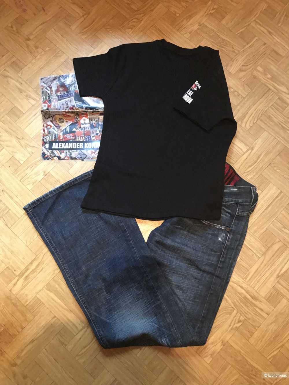 Комплект джинсы FreeSoul,футболка Alexander Konasov,44рус