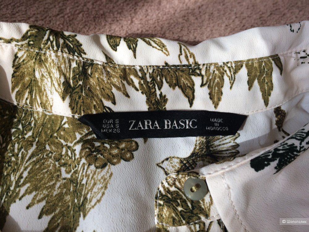 Рубашка-блузка Zara S оверсайз