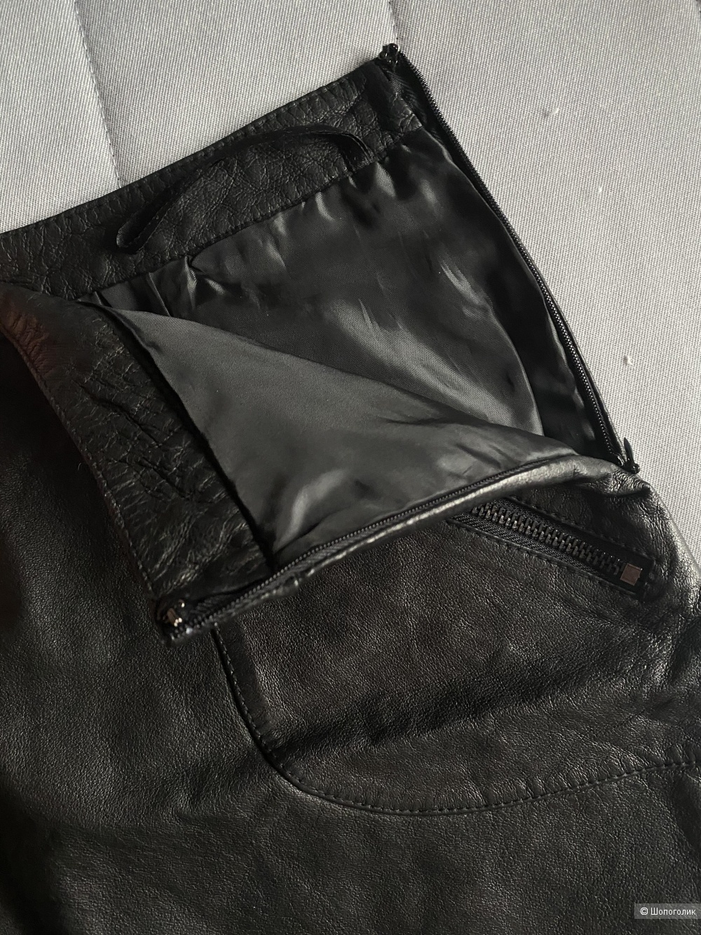 Кожаная юбка Zara, размер М