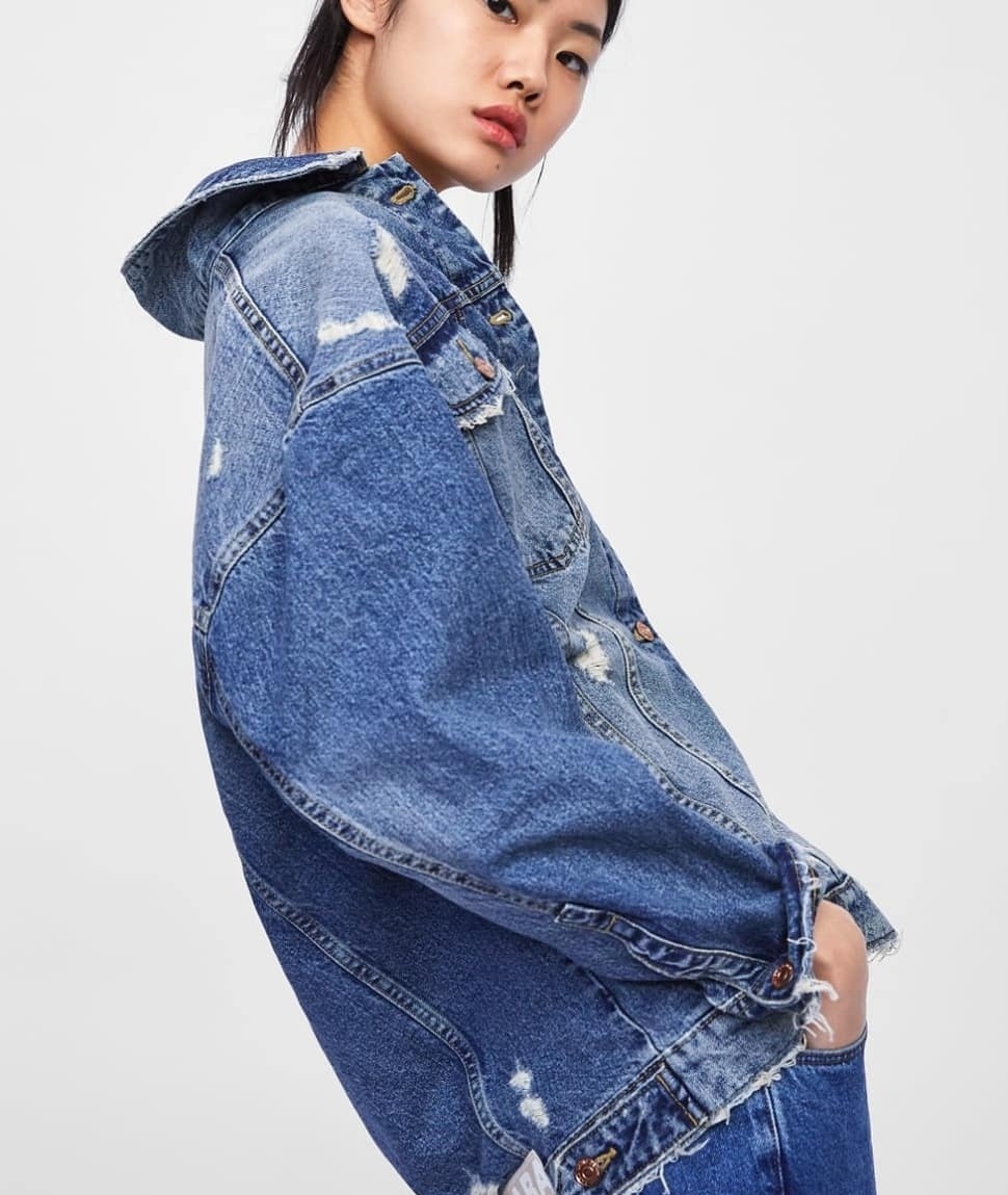 Джинсовая куртка Zara размер s