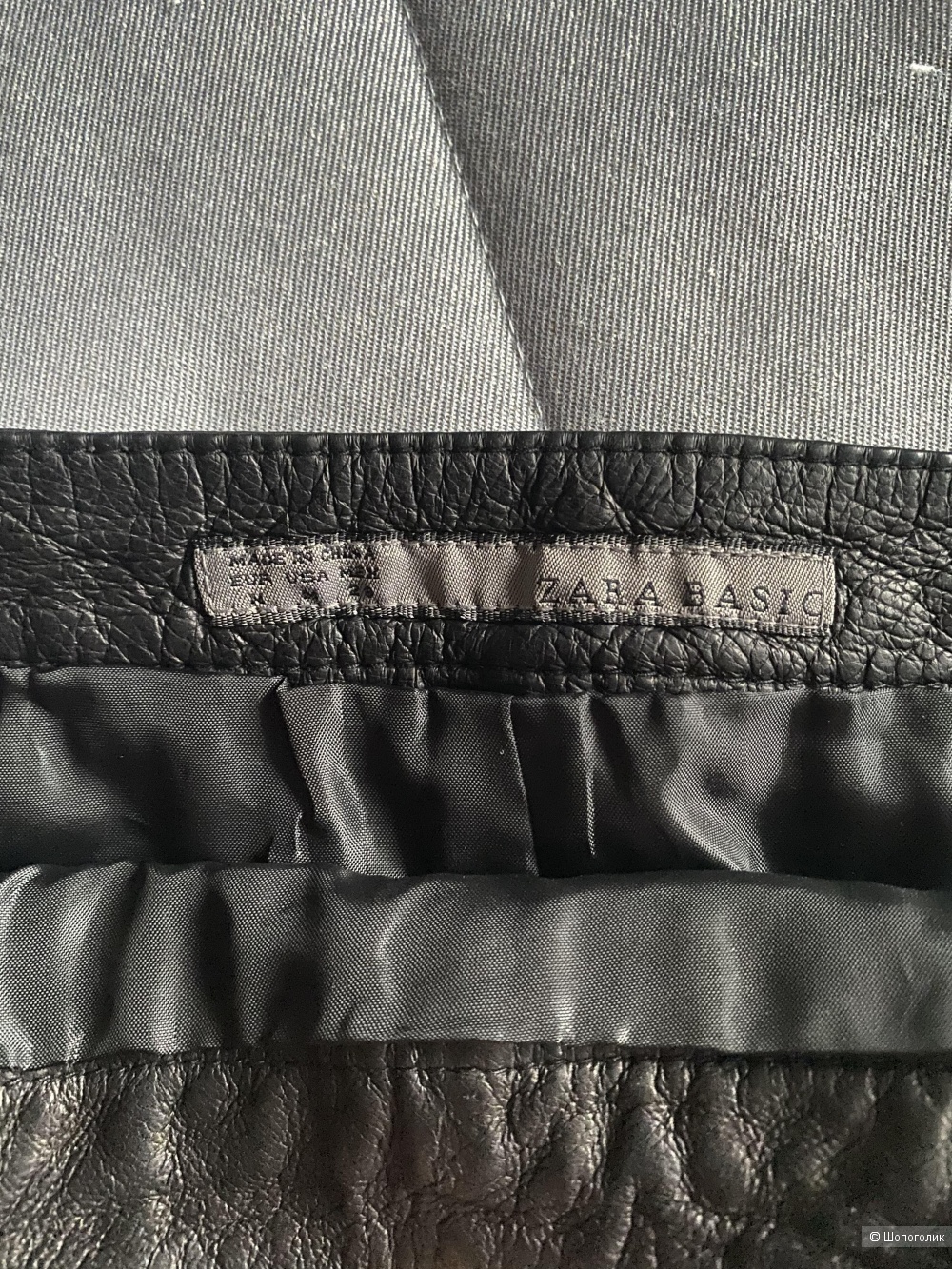 Кожаная юбка Zara, размер М