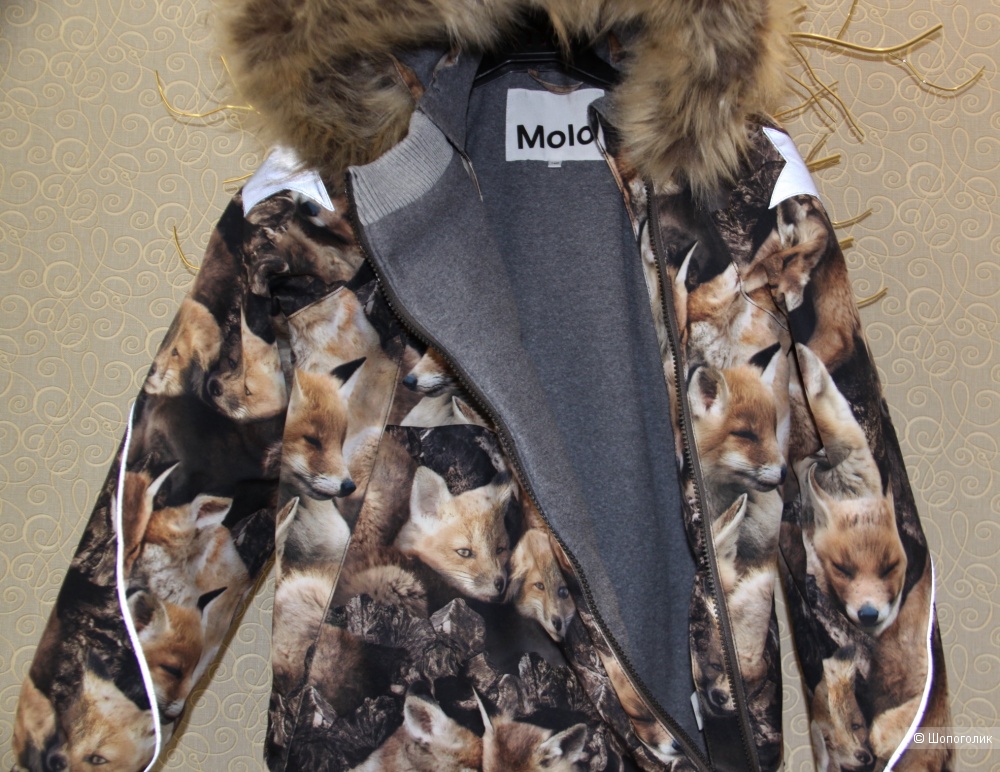 Детская зимняя мембранная куртка Molo Kids Hopla Fur (Дания), размер 140