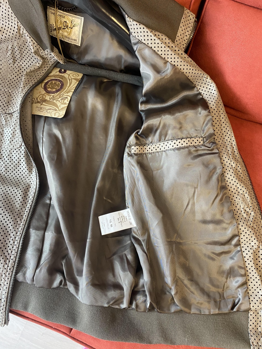 Кожаная куртка Vintage de lux 50-52