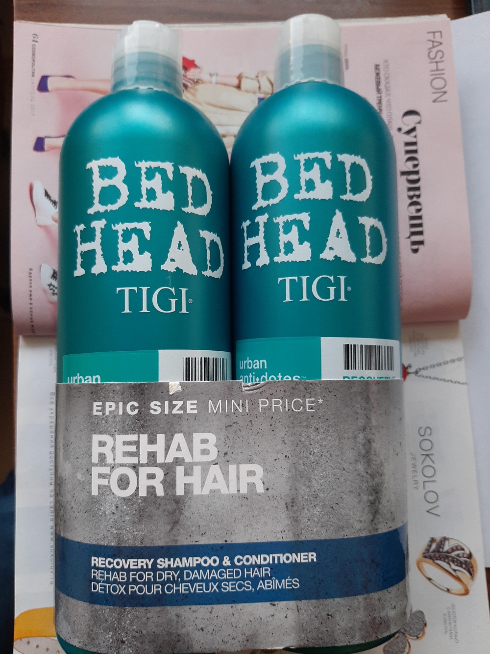 Набор TIGI URBAN ANTI-DOTES recovery shampoo and conditioner 2 х 750 ml