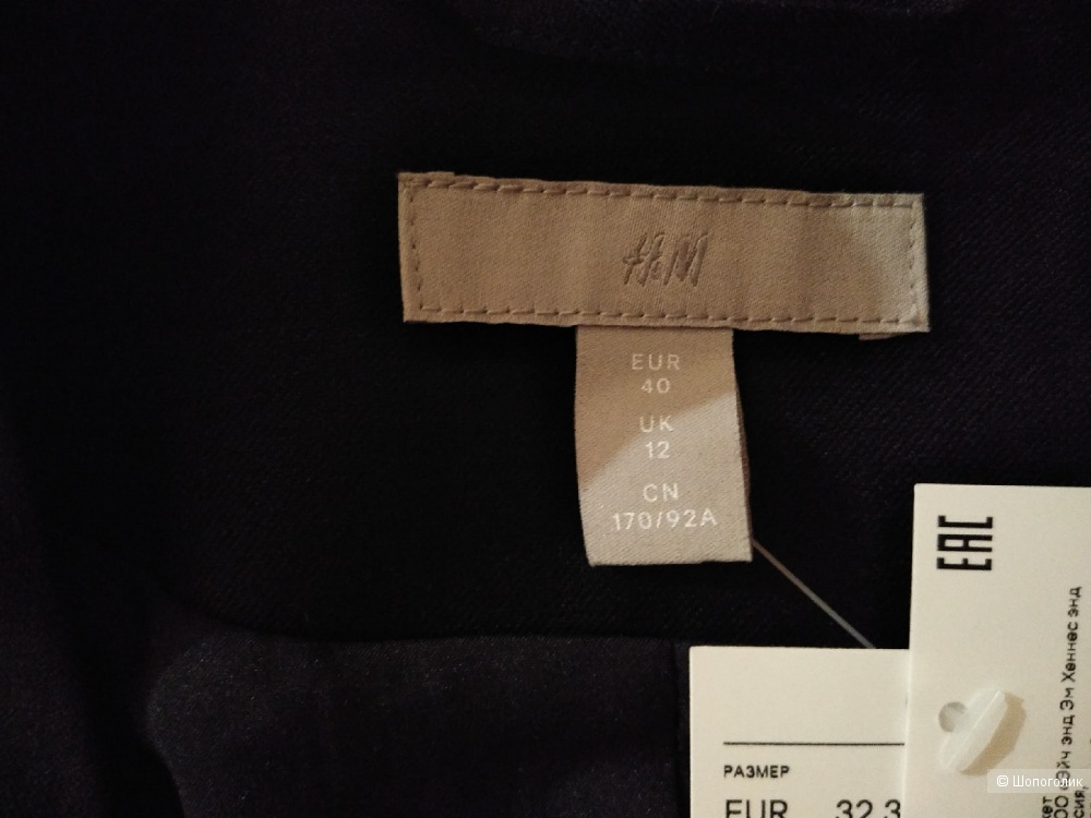 Жакет из смесового льна H&M. Размер: UK12, EUR40 (на 44-46 размер).