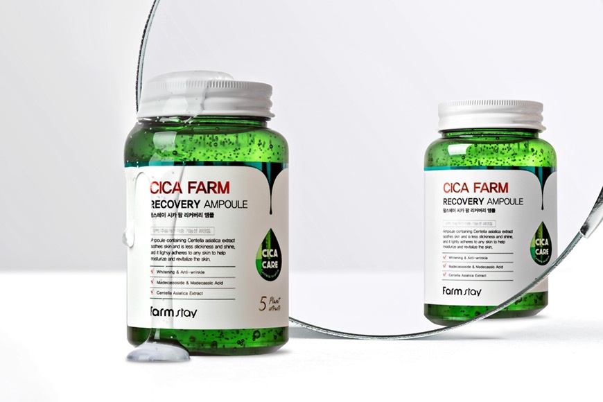 FarmStay Сыворотка ампульная с центеллой азиатской Cica farm recovery ampoule 250 мл