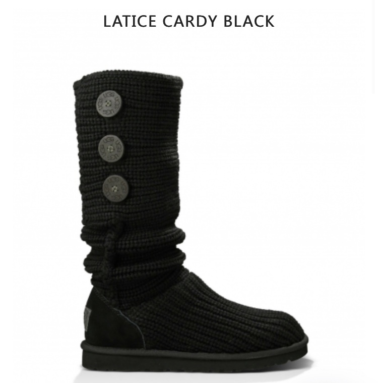 Вязаные UGG  Cardy Black р-р 37