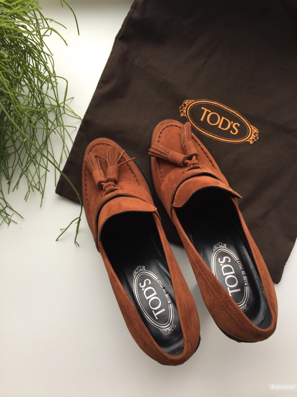 Туфли-лоферы на каблуке Tod's