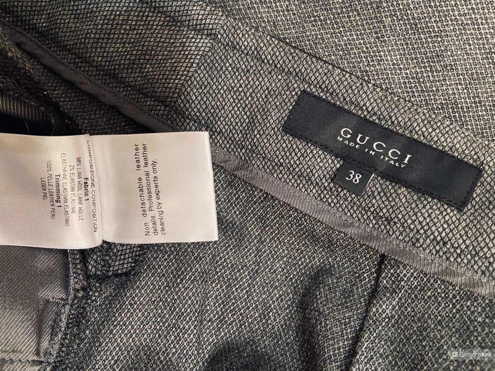 БРЮКИ-КЛЕШ ИЗ ШЕРСТИ GUCCI р-р S (42-44)