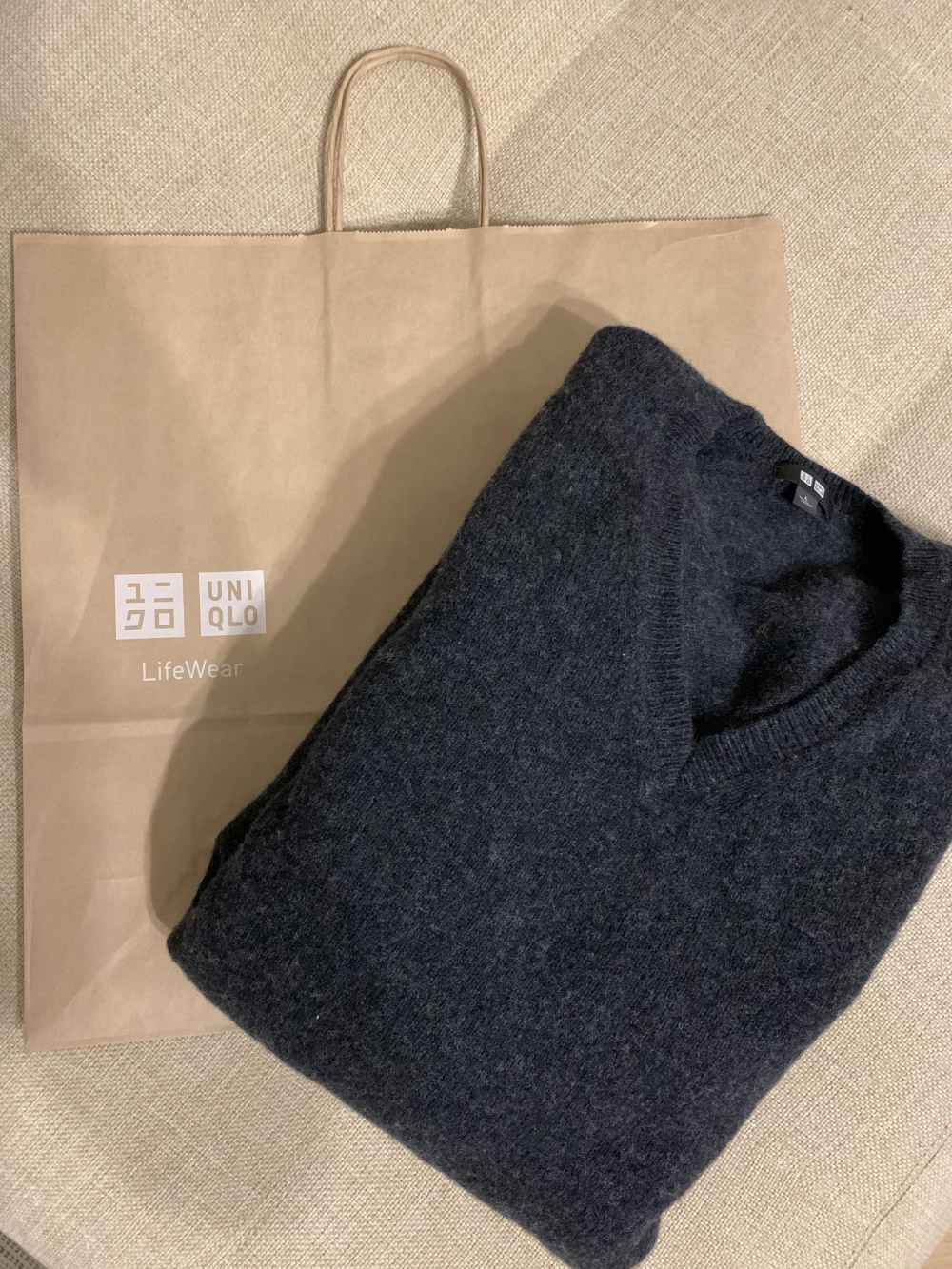 Свитер из 100 % шерсти uniqlo, L