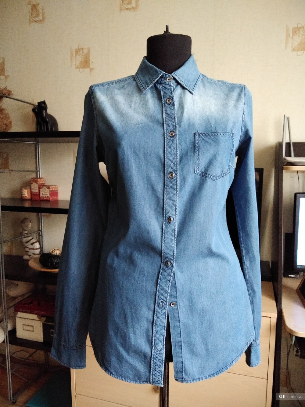 Джинсовая рубашка Vêtements et Maison Scotch. Размер: 1 (42-44).