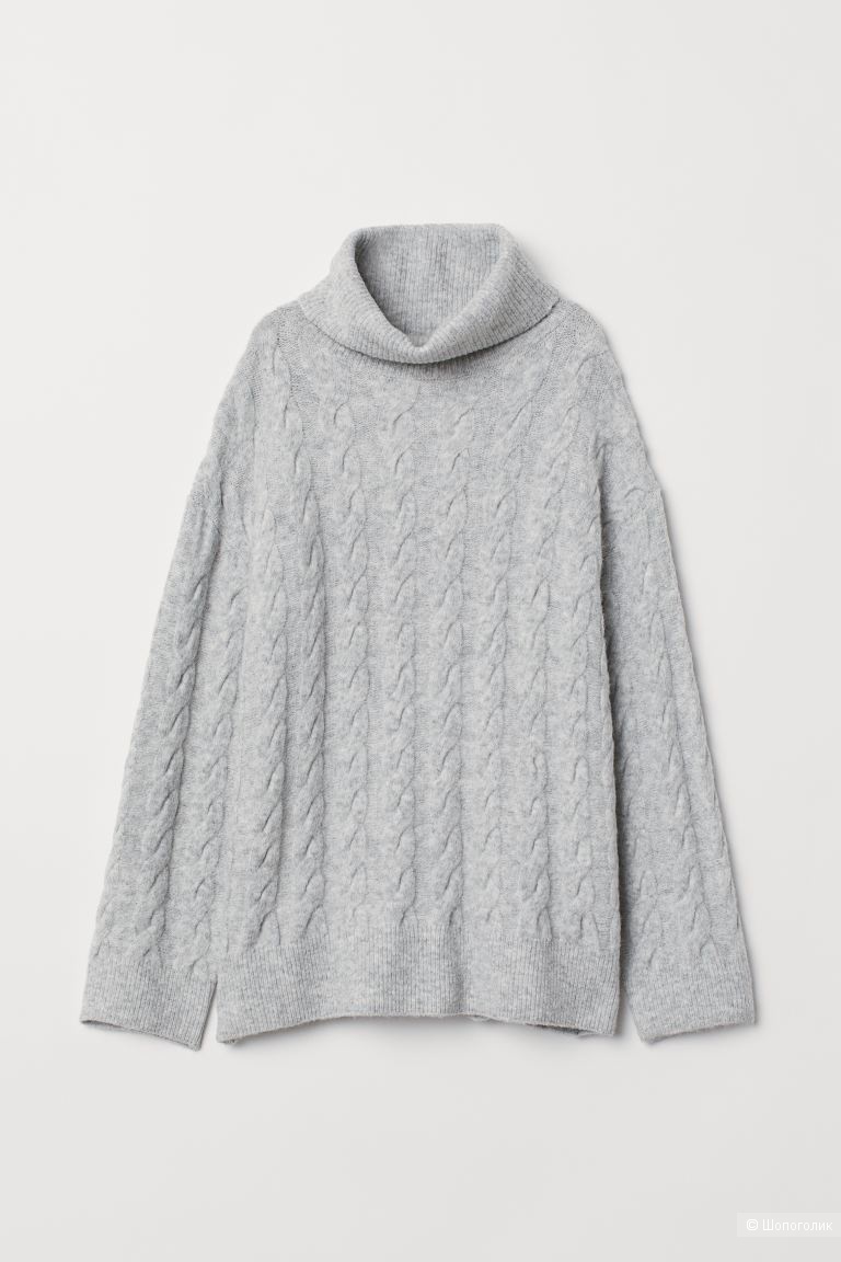 Вязаный косами свитер H&M размер xs