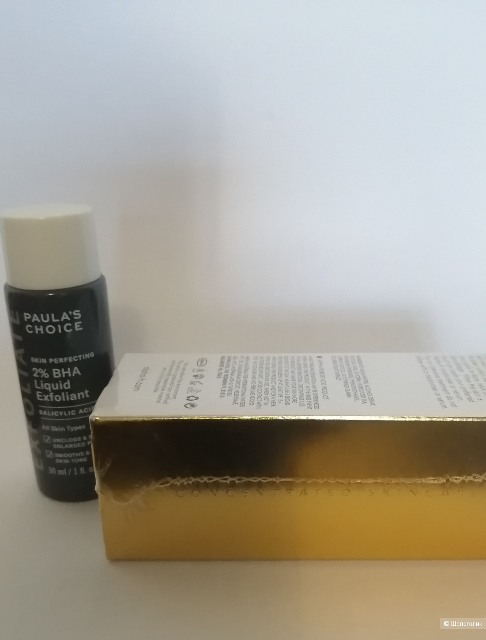 Средства для лица с кислотами Alpha H Liquid Gold и Paulas choice