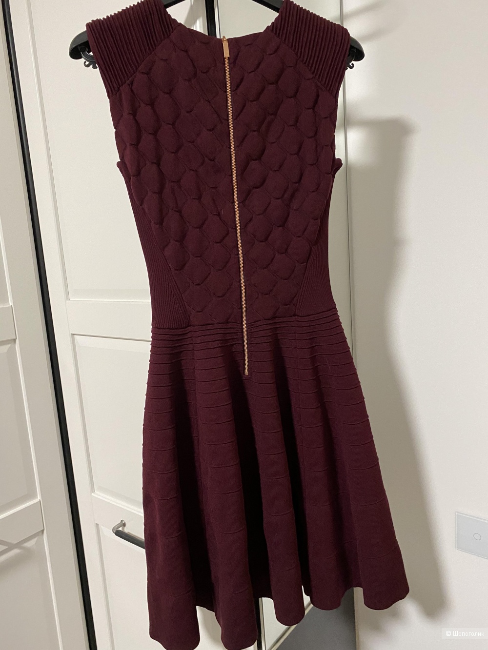 Платье Ted Baker London размер 2 цвет бордо