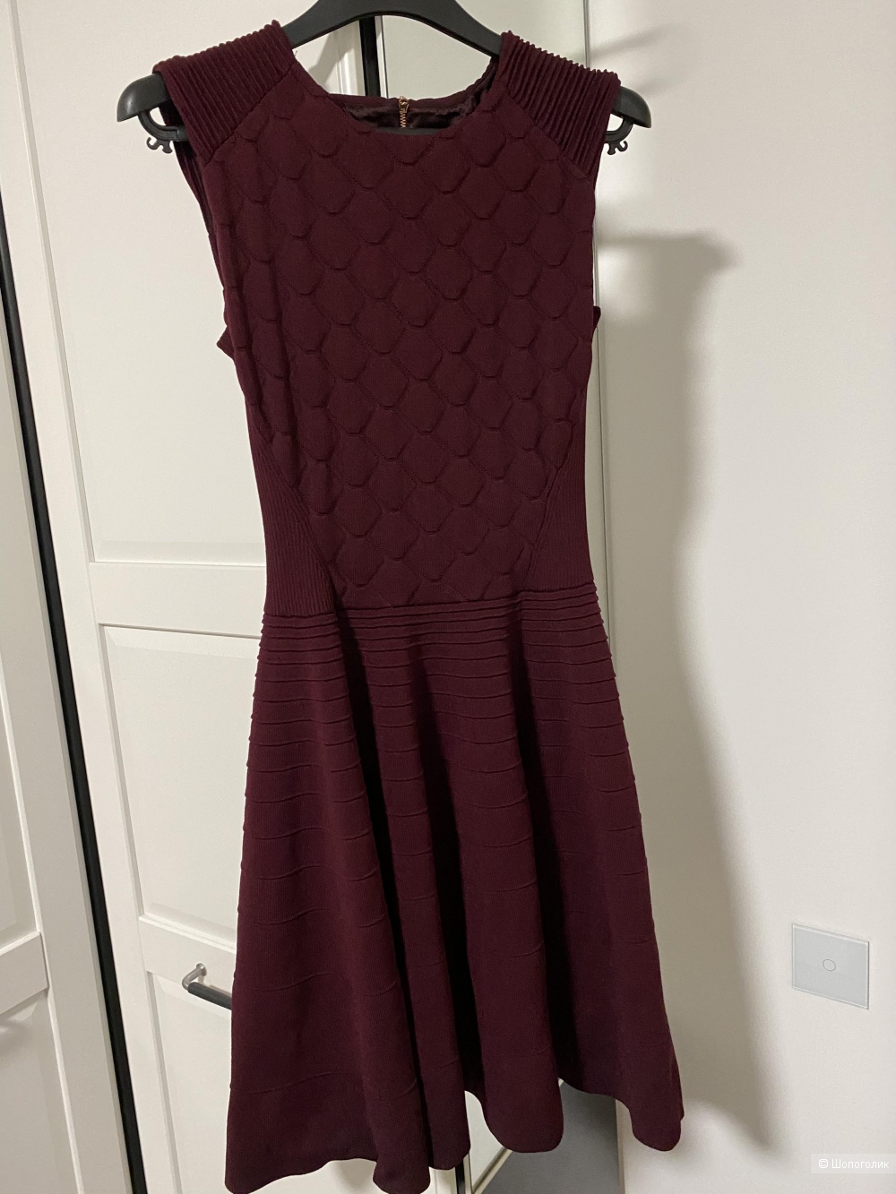 Платье Ted Baker London размер 2 цвет бордо