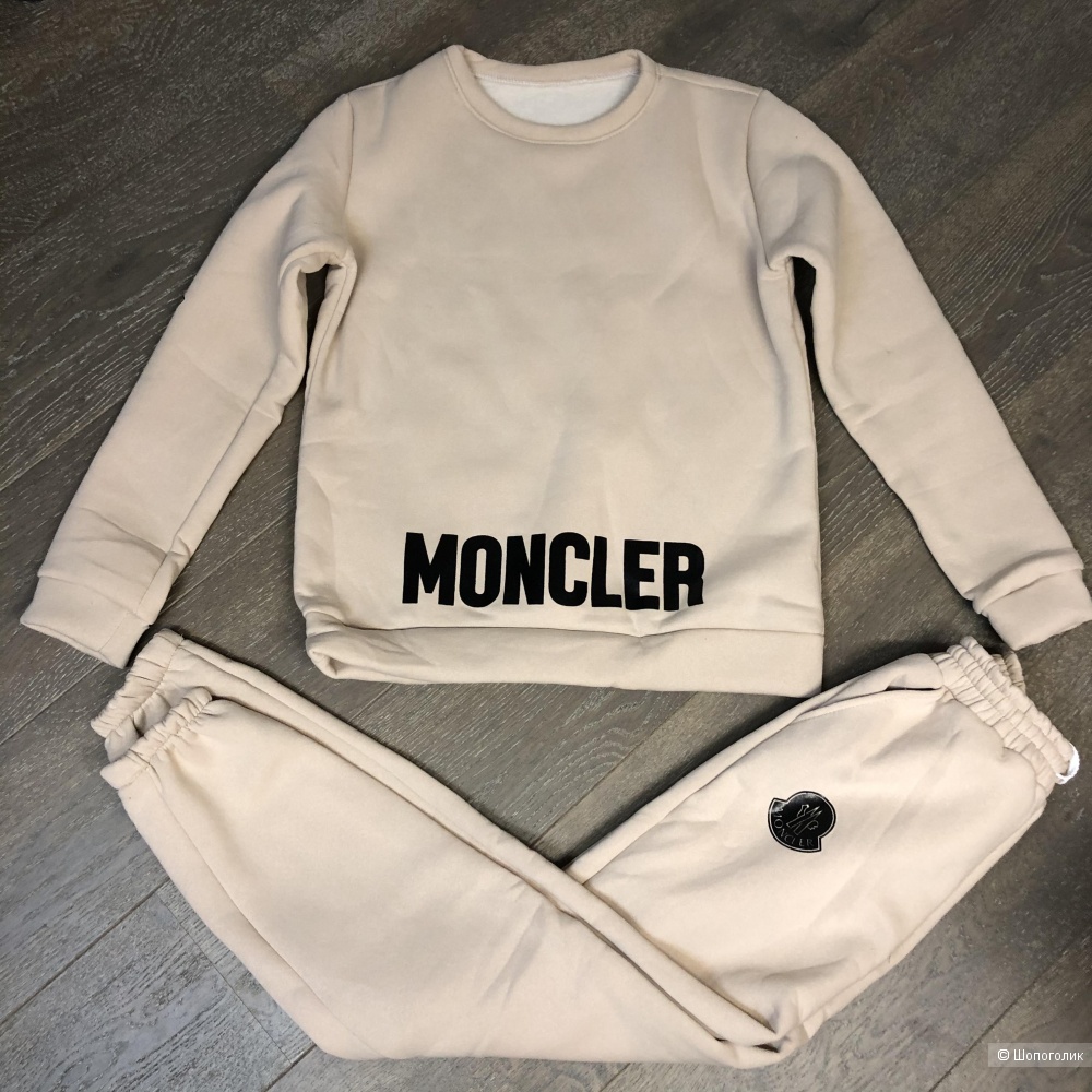 Костюм спортивный флис  MONCLER с жилетом, 42-48