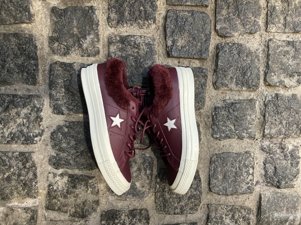 Кожаные утеплённые кеды Converse, pp 36, 23 см