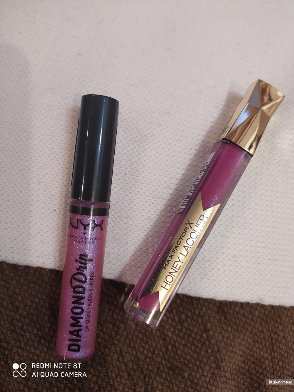 Блеск для губ NYX Diamond Drip Lip Gloss и Max Factor Honey Lacquer сетом