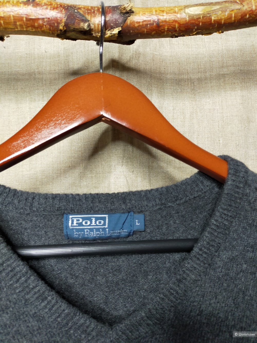 Шерстяной пуловер Polo by Ralph Lauren размер S/M/L