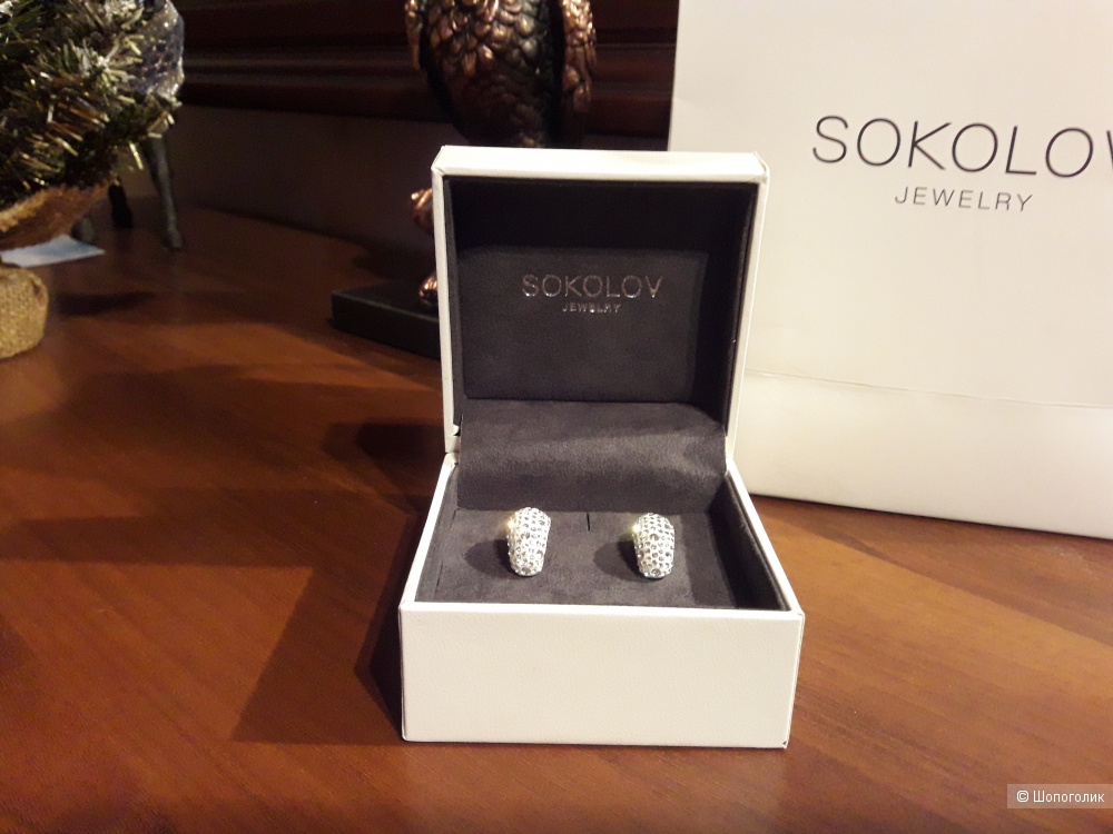 Sokolov серьги кристаллы Swarovski