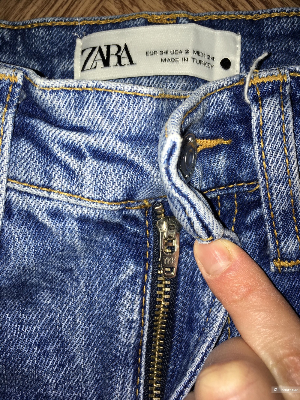 Джинсы zara размер 34