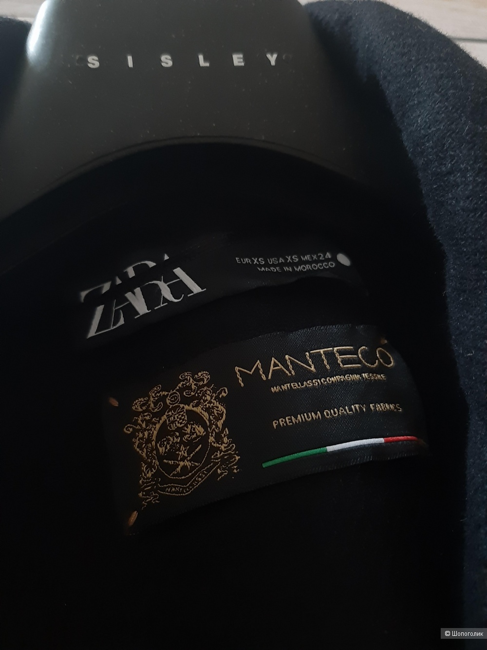 Пальто халат ZARA Manteco luxury wool , размер XS/S