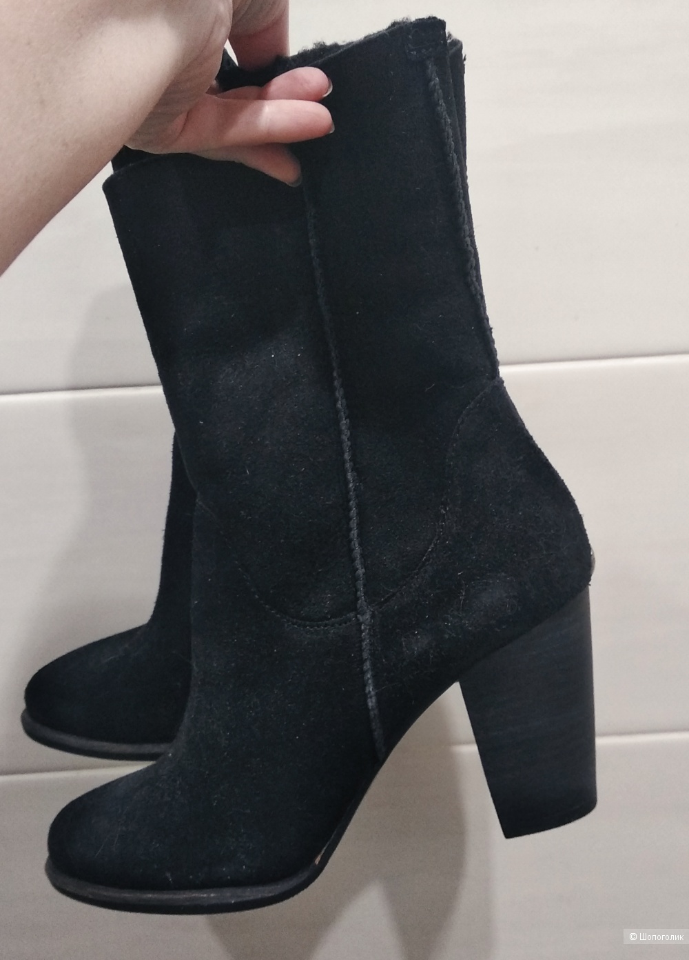 Полусапоги, ботинки на овчине, UGG, р.37-38