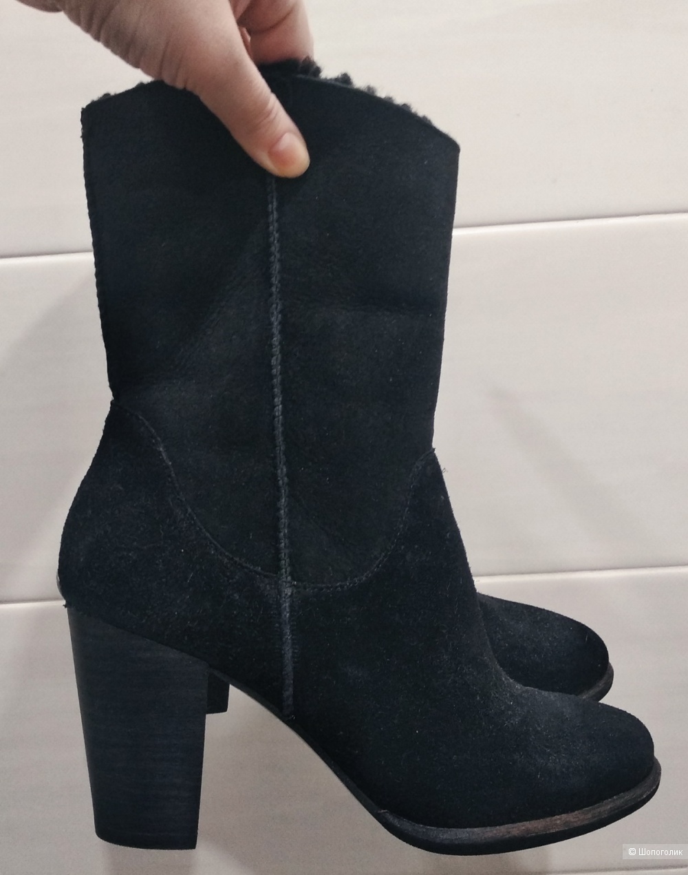 Полусапоги, ботинки на овчине, UGG, р.37-38